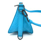 LOUIS VUITTON M55925 Monogram Empreinte Triangle Messenger Bag, 2-Way Shoulder Bag, Monogram Empreinte Leather, Men's, Turquoise Blue