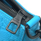 LOUIS VUITTON M55925 Monogram Empreinte Triangle Messenger Bag, 2-Way Shoulder Bag, Monogram Empreinte Leather, Men's, Turquoise Blue