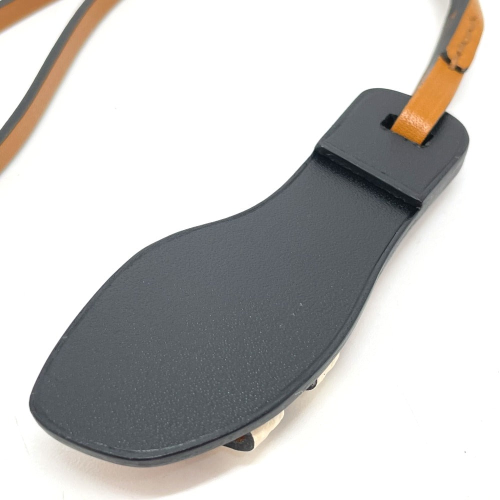 HERMES オラン ナノ カバン バッグチャーム チャーム エプソン レディース ナタ ブラウン