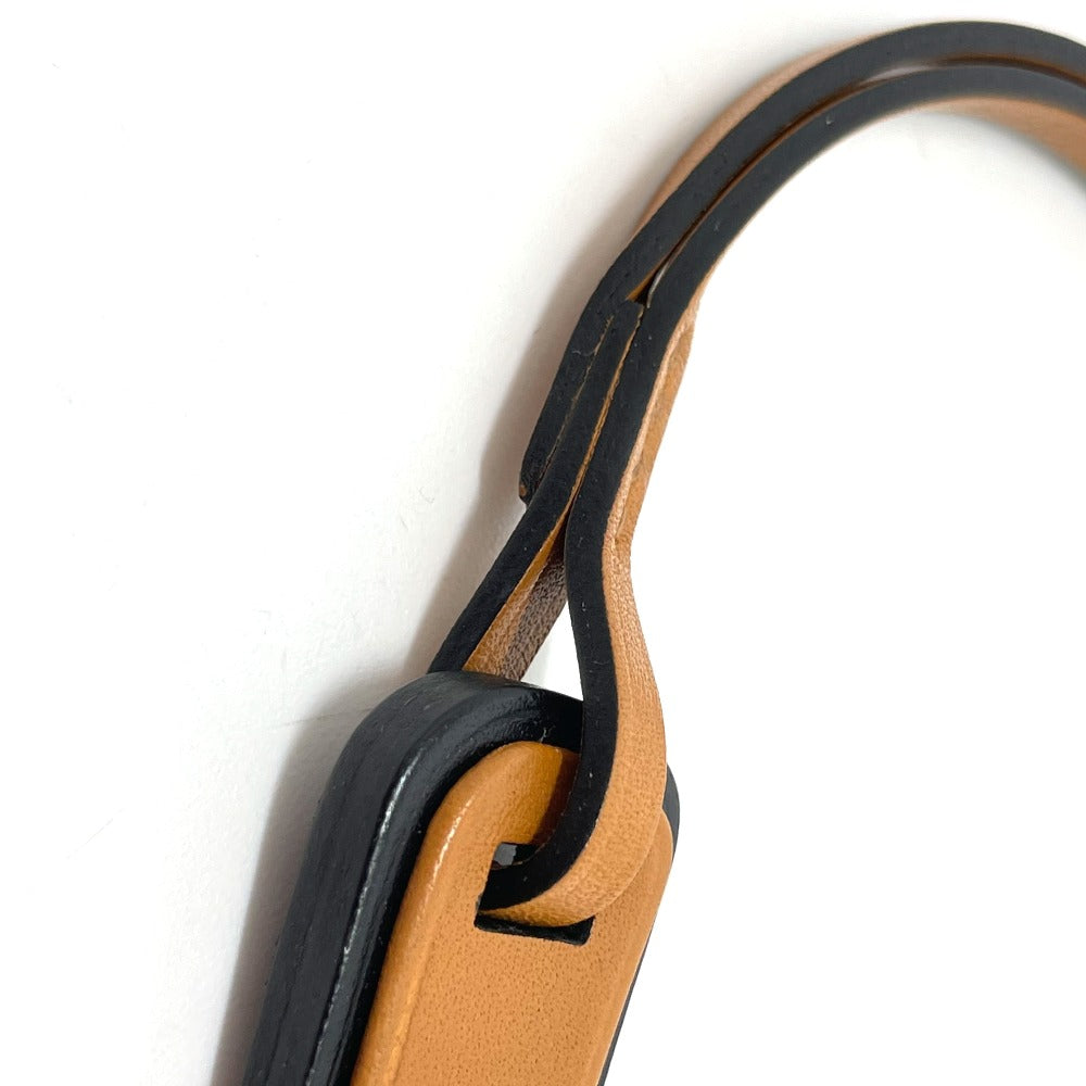 HERMES オラン ナノ カバン バッグチャーム チャーム エプソン レディース ナタ ブラウン