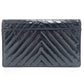 CHANEL Vステッチ シェブロン CC ココマーク カバン チェーン 2WAYバッグ 斜め掛け ショルダーバッグ エナメル/レザー レディース ブラック