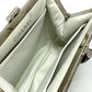 CHANEL Coco Mark Clasp Matelasse Chain Shoulder Bag, Velvet, Women's, Green with Silver Hardware