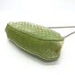 CHANEL Coco Mark Clasp Matelasse Chain Shoulder Bag, Velvet, Women's, Green with Silver Hardware