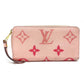 LOUIS VUITTON M80403 Monogram Empreinte by the Pool Zippy Wallet, Monogram Empreinte Leather, Women's, Bouton de Rose/Pink, Gold Hardware