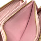 LOUIS VUITTON M80403 Monogram Empreinte by the Pool Zippy Wallet, Monogram Empreinte Leather, Women's, Bouton de Rose/Pink, Gold Hardware