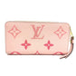 LOUIS VUITTON M80403 Monogram Empreinte by the Pool Zippy Wallet, Monogram Empreinte Leather, Women's, Bouton de Rose/Pink, Gold Hardware