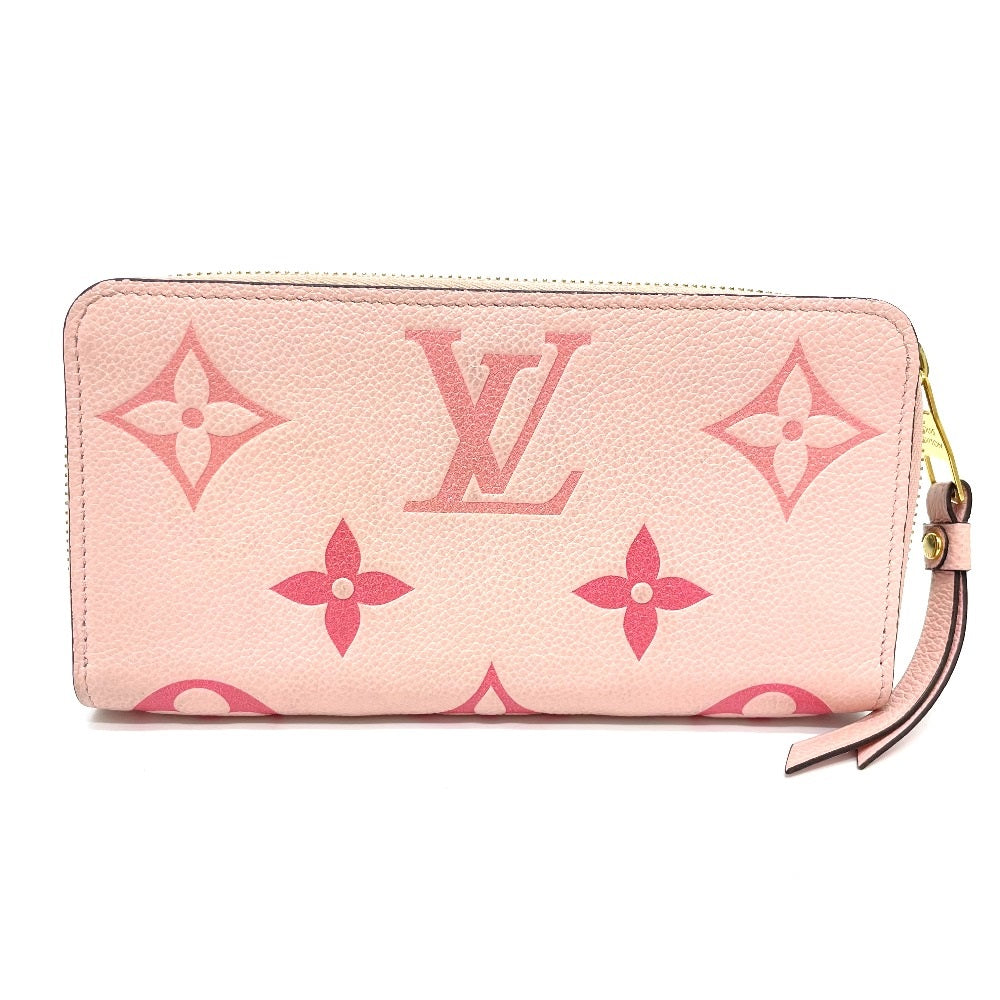 LOUIS VUITTON M80403 Monogram Empreinte by the Pool Zippy Wallet, Monogram Empreinte Leather, Women's, Bouton de Rose/Pink, Gold Hardware