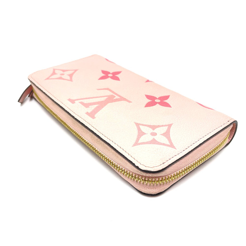 LOUIS VUITTON M80403 Monogram Empreinte by the Pool Zippy Wallet, Monogram Empreinte Leather, Women's, Bouton de Rose/Pink, Gold Hardware