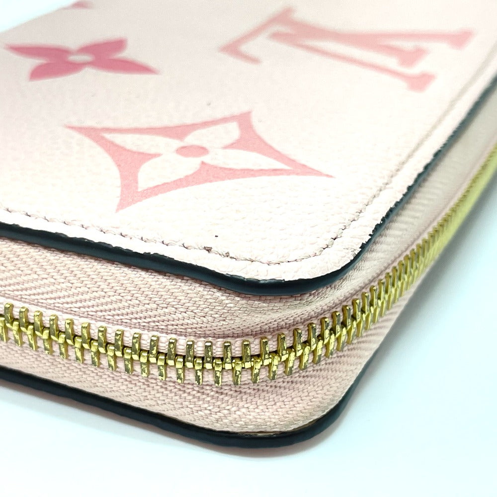 LOUIS VUITTON M80403 Monogram Empreinte by the Pool Zippy Wallet, Monogram Empreinte Leather, Women's, Bouton de Rose/Pink, Gold Hardware