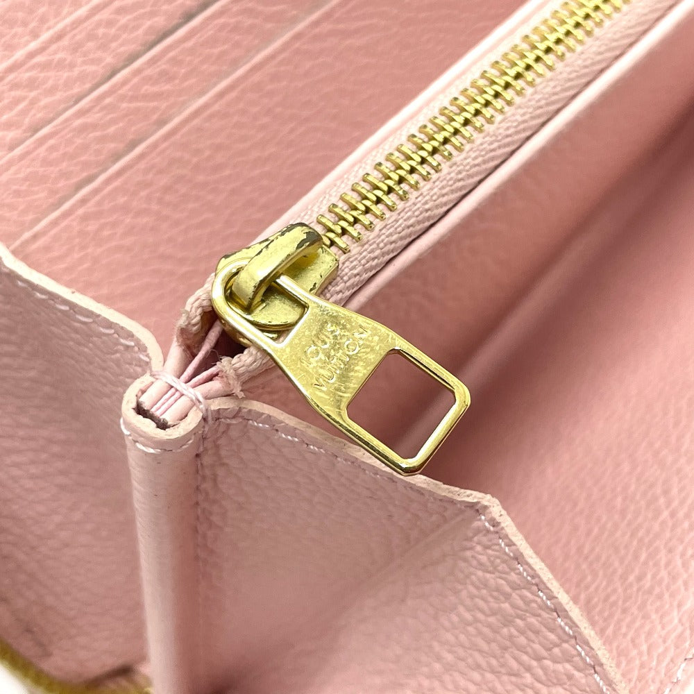 LOUIS VUITTON M80403 Monogram Empreinte by the Pool Zippy Wallet, Monogram Empreinte Leather, Women's, Bouton de Rose/Pink, Gold Hardware