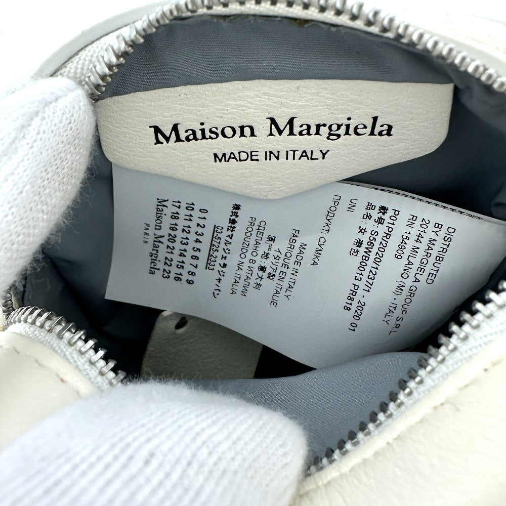 Maison Margiela S56WB0013 Glam Slam Mini Waist Bag in White Leather