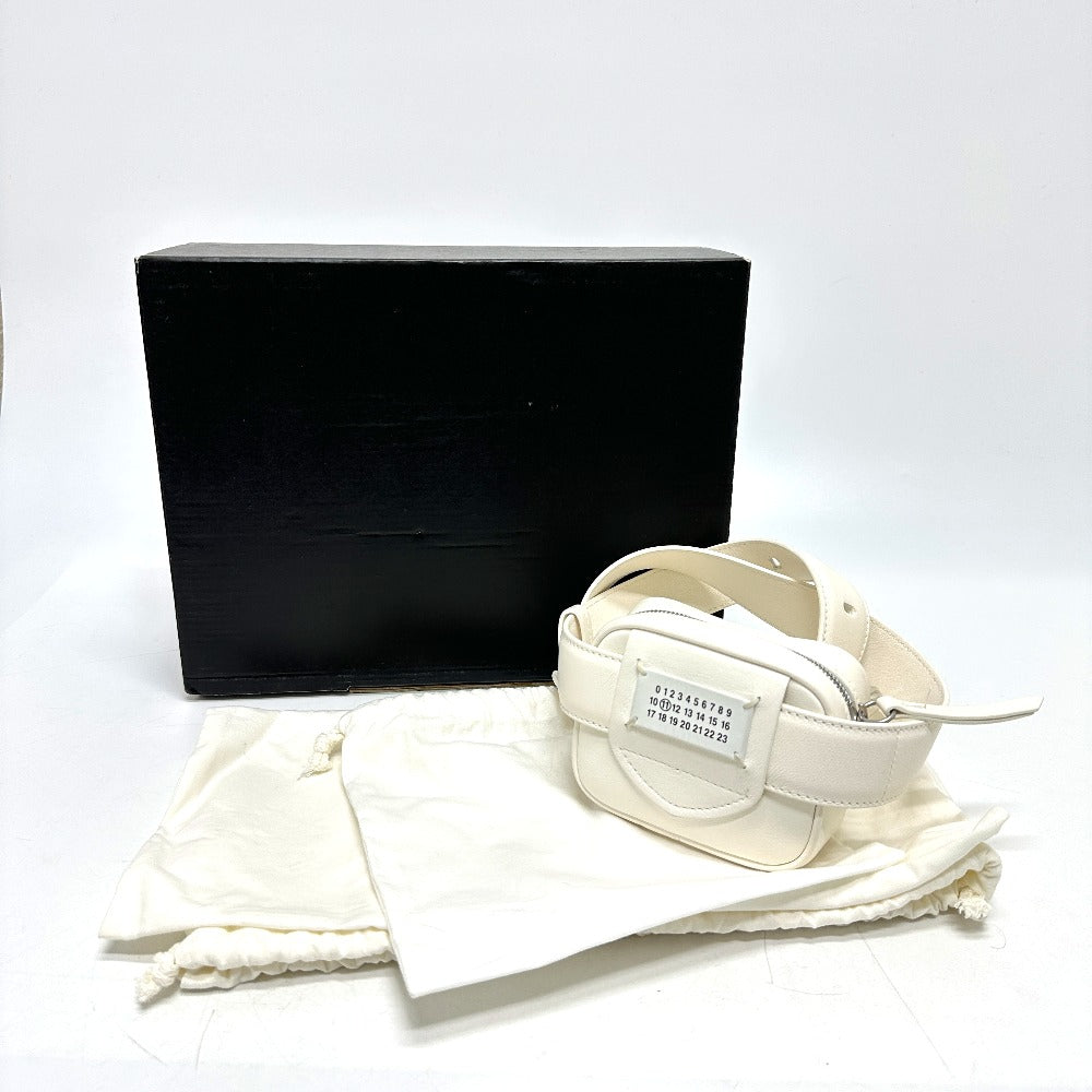 Maison Margiela S56WB0013 Glam Slam Mini Waist Bag in White Leather