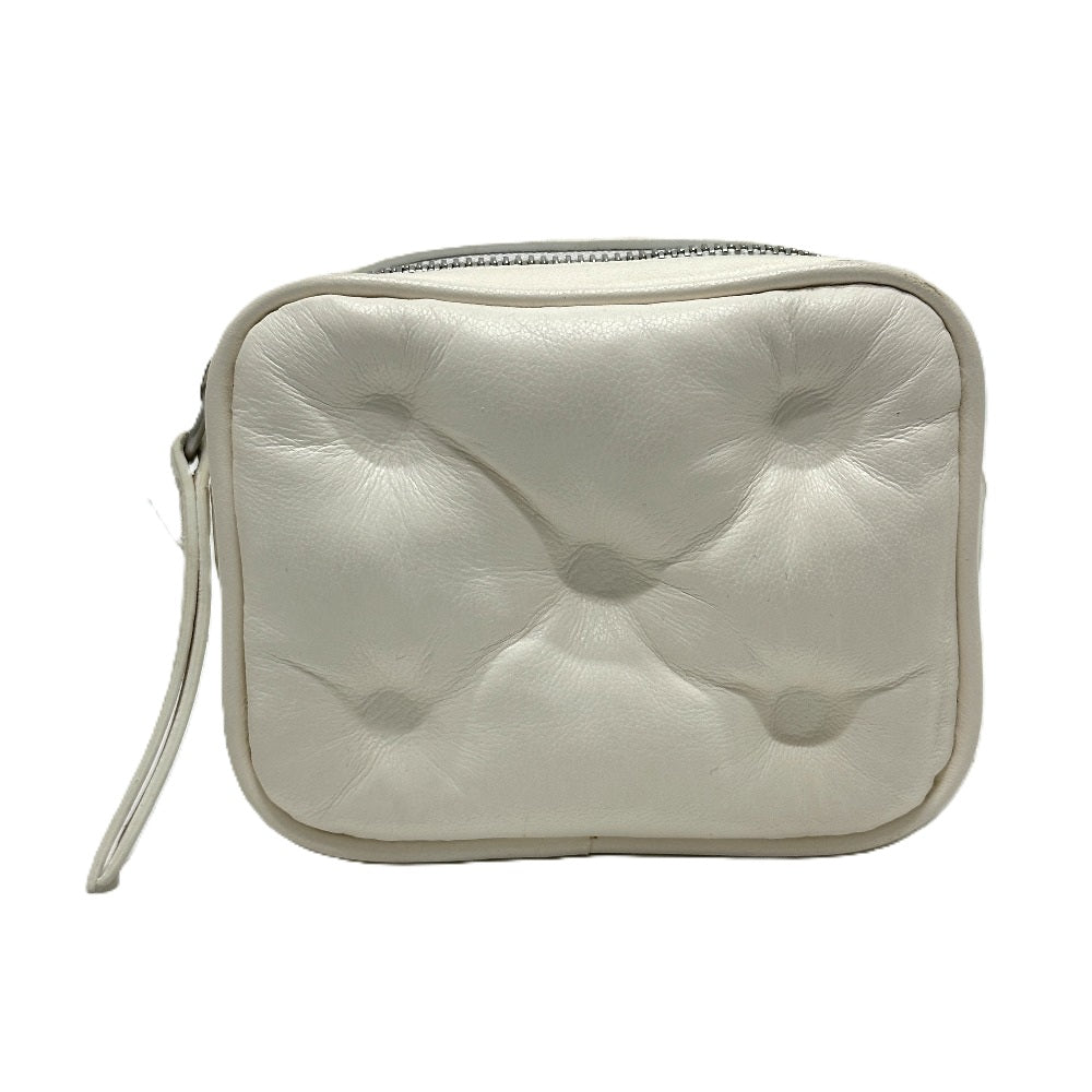 Maison Margiela S56WB0013 Glam Slam Mini Waist Bag in White Leather