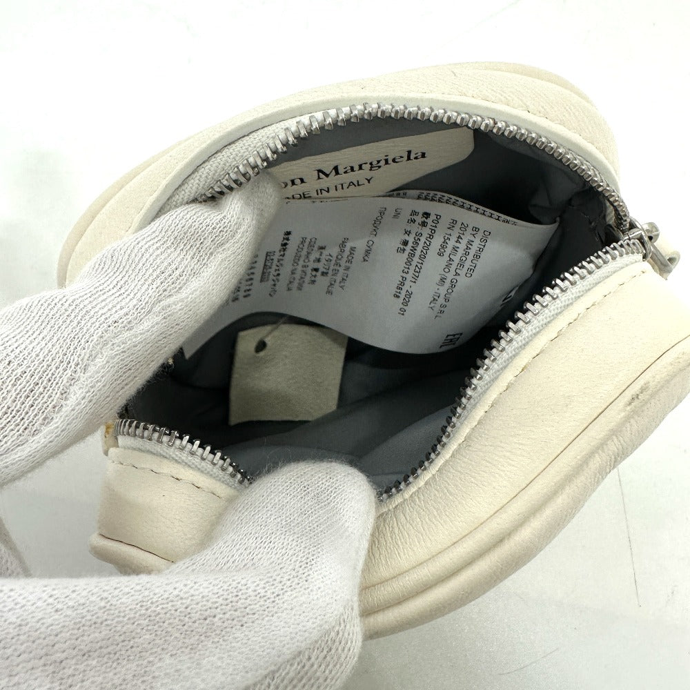 Maison Margiela S56WB0013 Glam Slam Mini Waist Bag in White Leather
