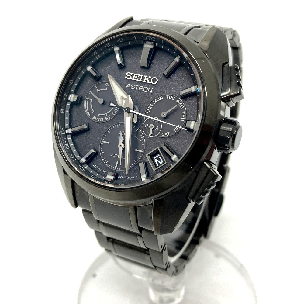 SEIKO SBXC069/5X53-0AV0 アストロン グローバルライン デイデイト GPS ソーラー電波 腕時計 チタン メンズ ブラック