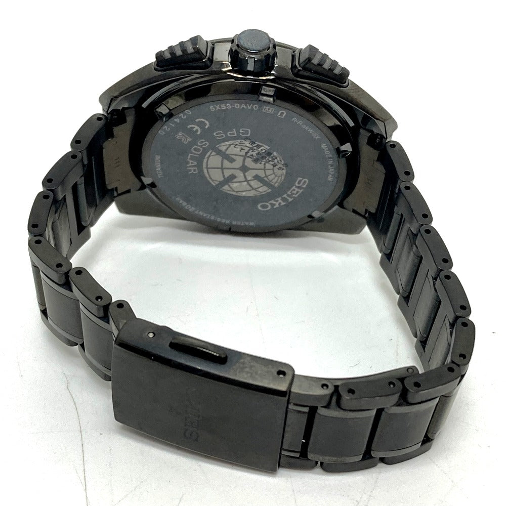 SEIKO SBXC069/5X53-0AV0 アストロン グローバルライン デイデイト GPS ソーラー電波 腕時計 チタン メンズ ブラック
