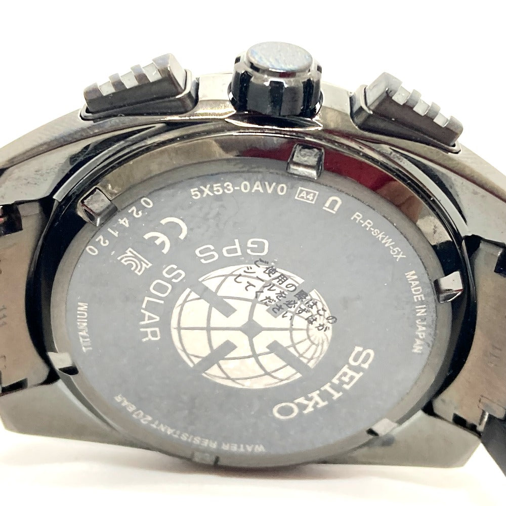 SEIKO SBXC069/5X53-0AV0 アストロン グローバルライン デイデイト GPS ソーラー電波 腕時計 チタン メンズ ブラック