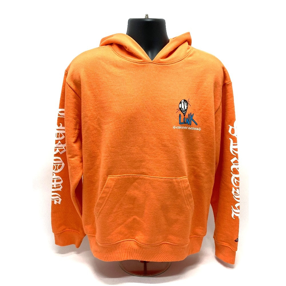 Chrome Hearts Matty Boy Tops, Spring/Summer 2021 PPO Link Build HD PLVR Apparel Hoodie, Cotton, Men's, Orange