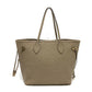 LOUIS VUITTON M45686 Monogram Empreinte Neverfull MM Shoulder Tote Bag in Monogram Empreinte Leather, Women's Tourterelle, Greige