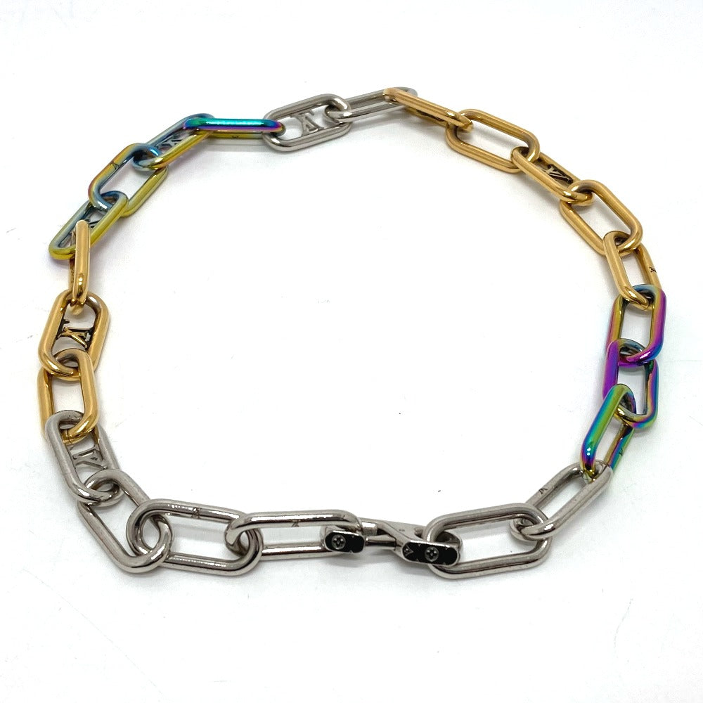 LOUIS VUITTON M80177 Collier Signature Chain Necklace in Multicolor, Men's Metal