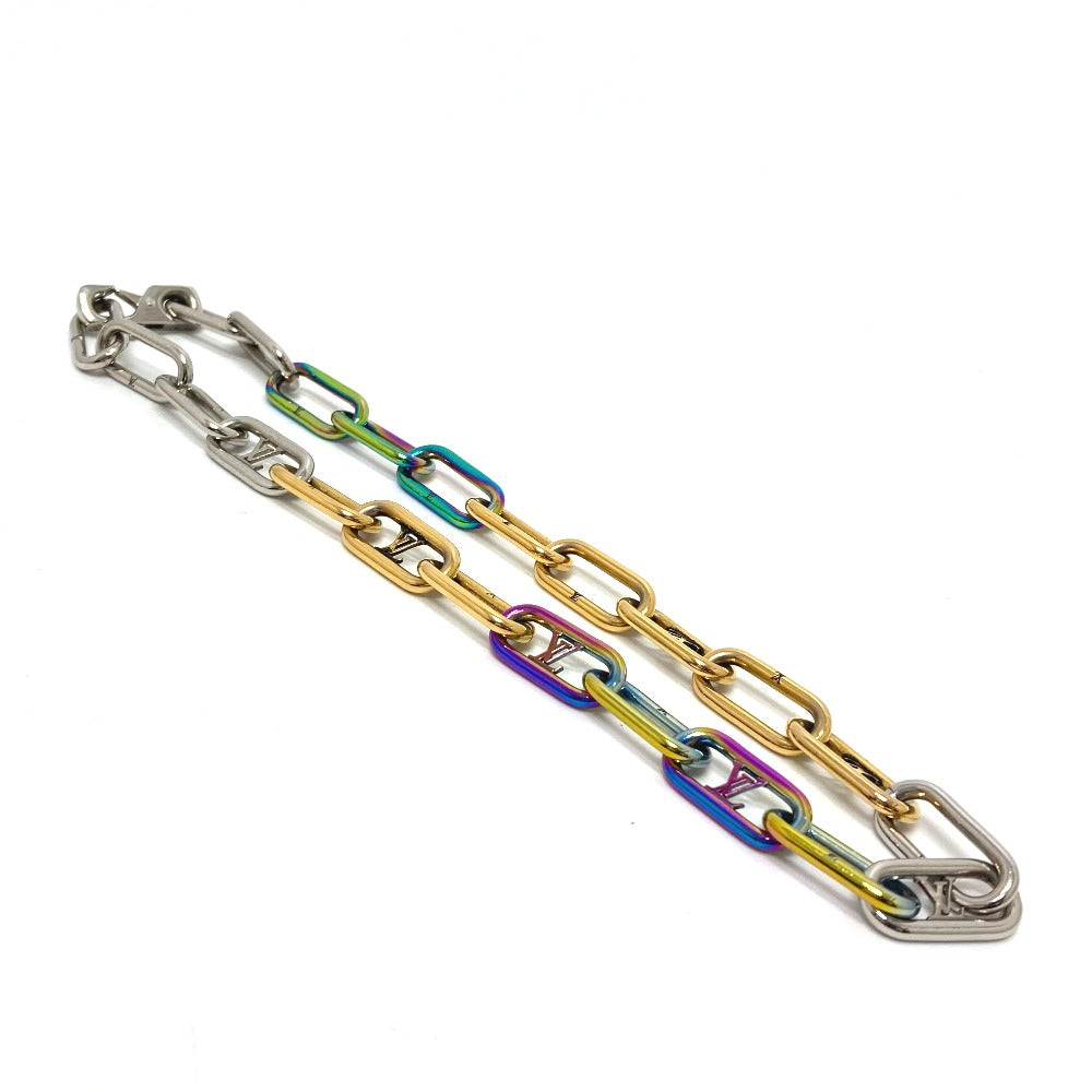 LOUIS VUITTON M80177 Collier Signature Chain Necklace in Multicolor, Men's Metal