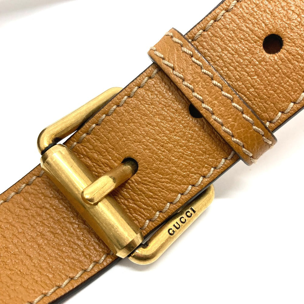 GUCCI 602695 ディズニーコラボ ミッキー ミニ GGスプリーム カバン ベルトバッグ ボディバッグ GGスプリームキャンバス ユニセックス ブラウン
