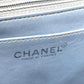 CHANEL CC Coco Mark Matelasse 25 Single Chain Shoulder Bag in Blue