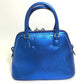 Maison Margiela 5AC 2-Way Handbag/Crossbody/Shoulder Bag in Gunmetal Blue Leather