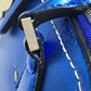 Maison Margiela 5AC 2-Way Handbag/Crossbody/Shoulder Bag in Gunmetal Blue Leather