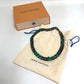 LOUIS VUITTON MP2853 LV Collier Chain Link Patches Accessory Necklace Metal Men's Black/Green