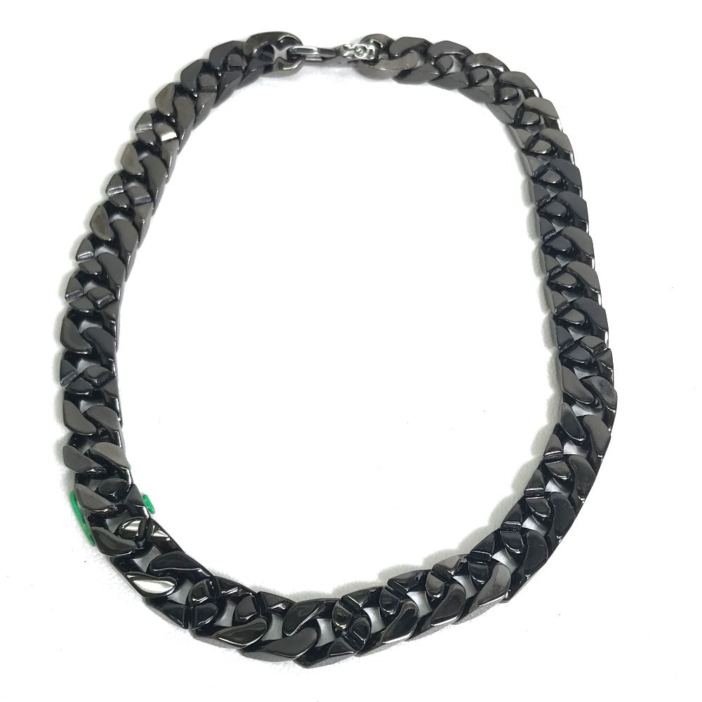 LOUIS VUITTON MP2853 LV Collier Chain Link Patches Accessory Necklace Metal Men's Black/Green