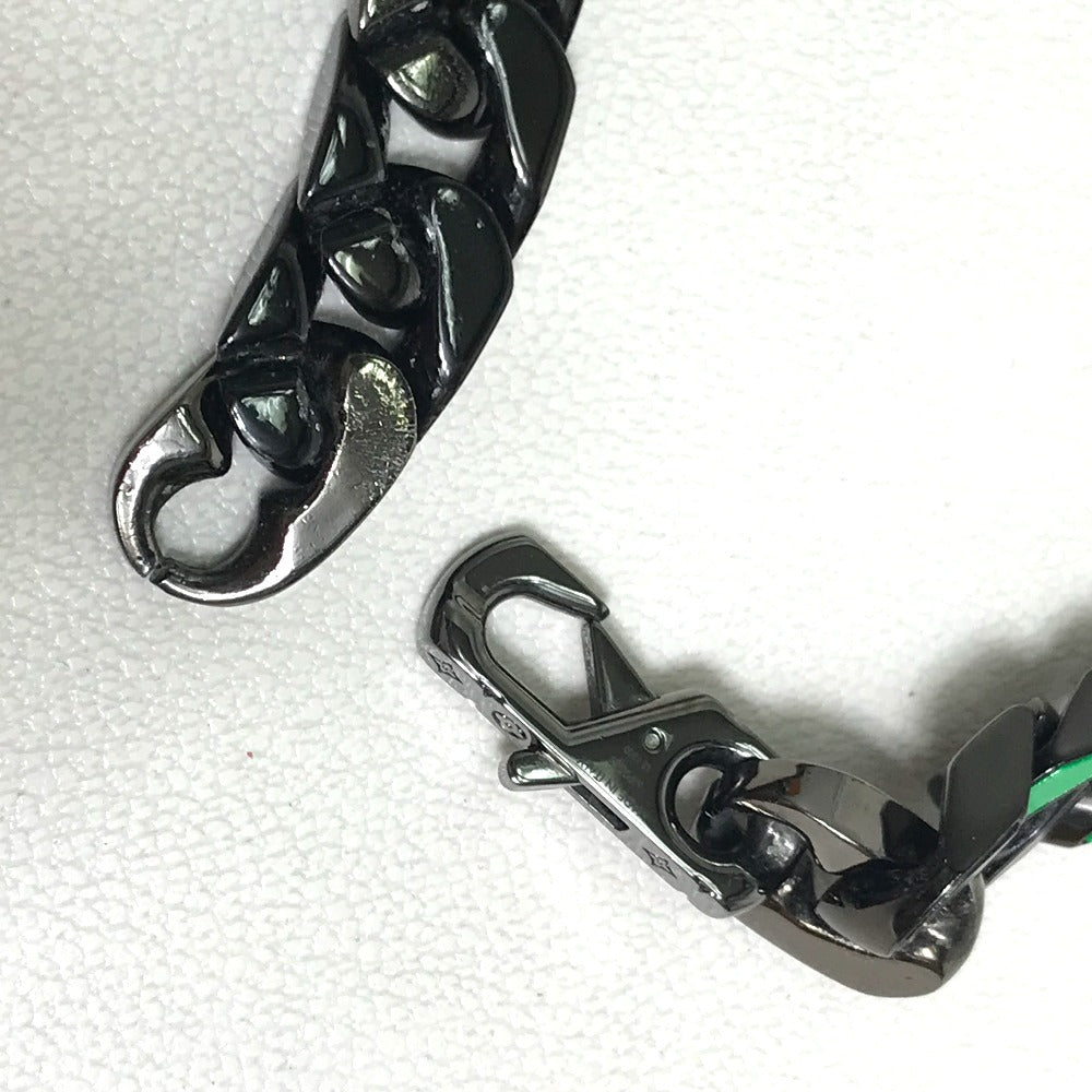 LOUIS VUITTON MP2853 LV Collier Chain Link Patches Accessory Necklace Metal Men's Black/Green