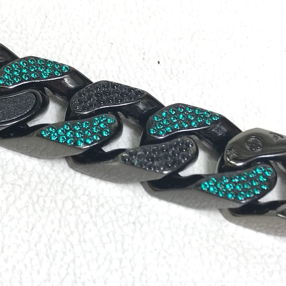 LOUIS VUITTON MP2853 LV Collier Chain Link Patches Accessory Necklace Metal Men's Black/Green