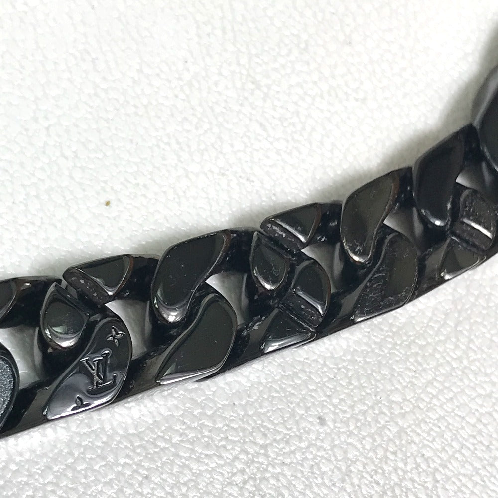 LOUIS VUITTON MP2853 LV Collier Chain Link Patches Accessory Necklace Metal Men's Black/Green