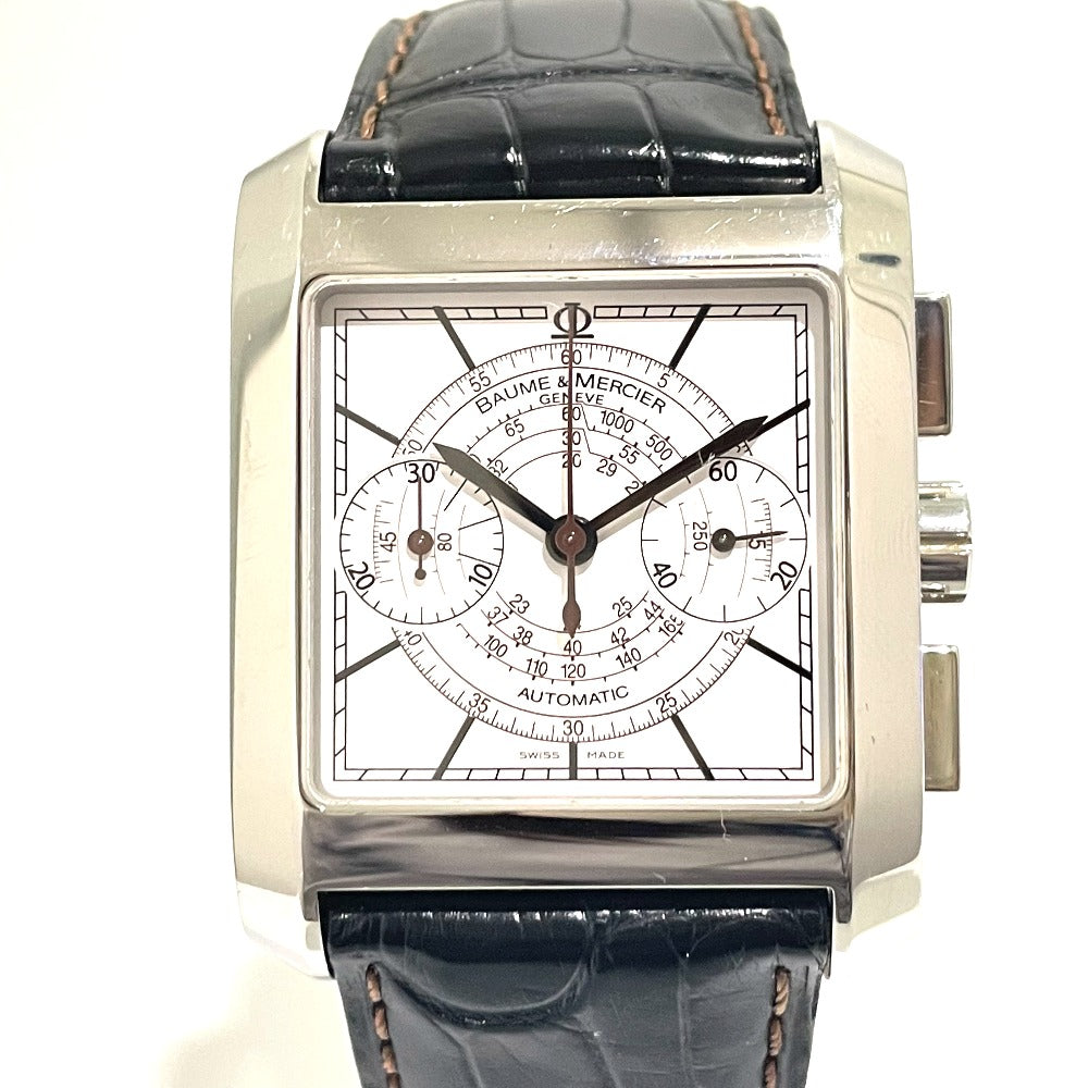 Baume &amp; Mercier MOA08607 Hampton Classic Chronograph Automatic Watch, Stainless Steel, Men's, Silver