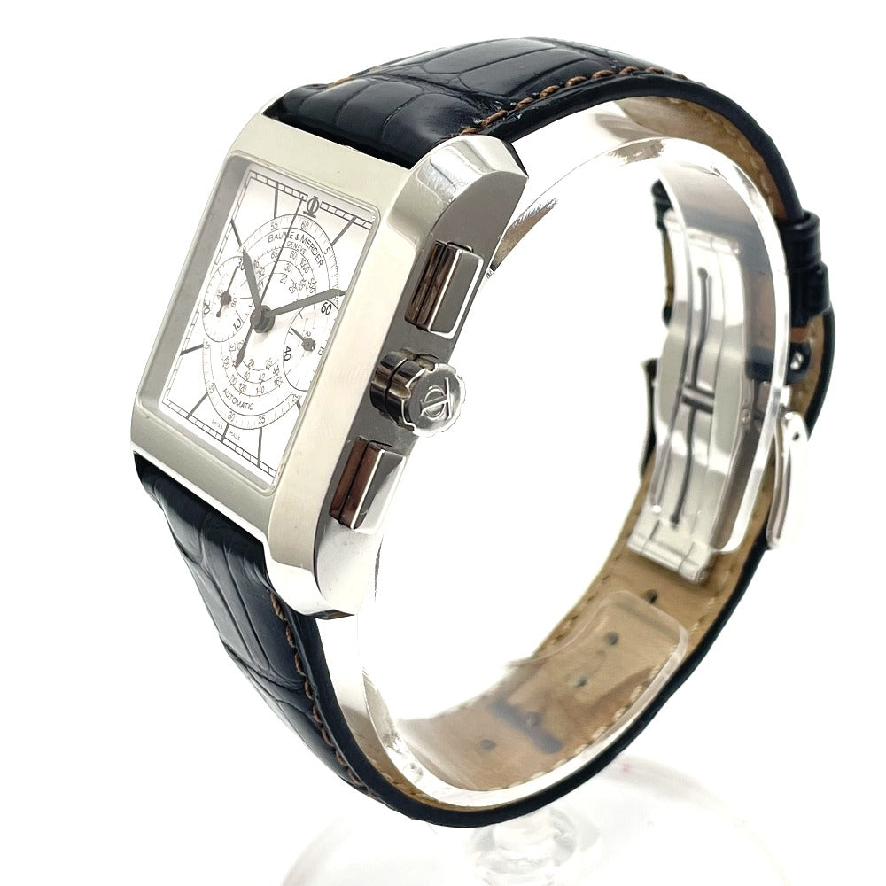 Baume &amp; Mercier MOA08607 Hampton Classic Chronograph Automatic Watch, Stainless Steel, Men's, Silver