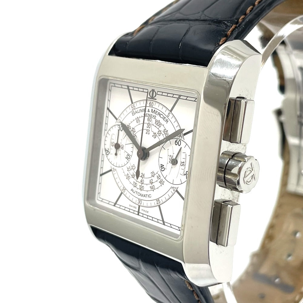 Baume &amp; Mercier MOA08607 Hampton Classic Chronograph Automatic Watch, Stainless Steel, Men's, Silver