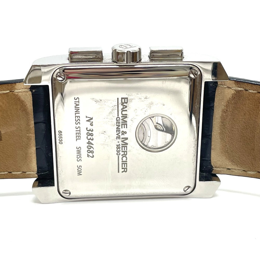 Baume &amp; Mercier MOA08607 Hampton Classic Chronograph Automatic Watch, Stainless Steel, Men's, Silver