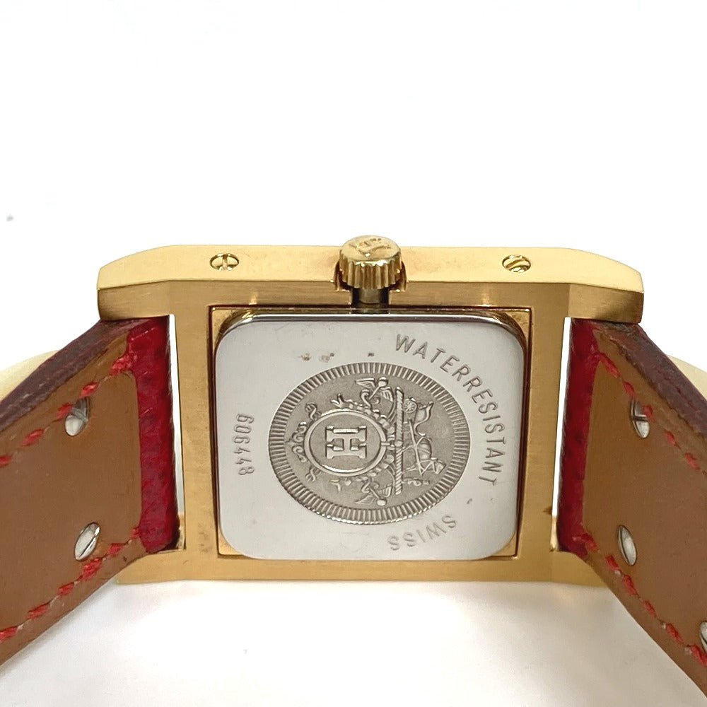 HERMES Medor Quartz Bracelet Watch GP Women's Gold