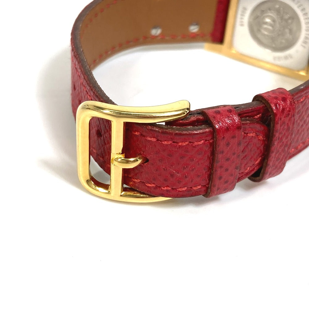 HERMES Medor Quartz Bracelet Watch GP Women's Gold