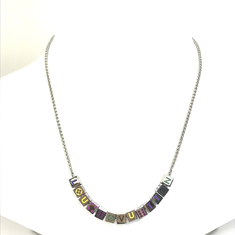LOUIS VUITTON M68873 Accessory/Logo Collier LV Play It Fashion Accessory Necklace Metal Unisex Silver