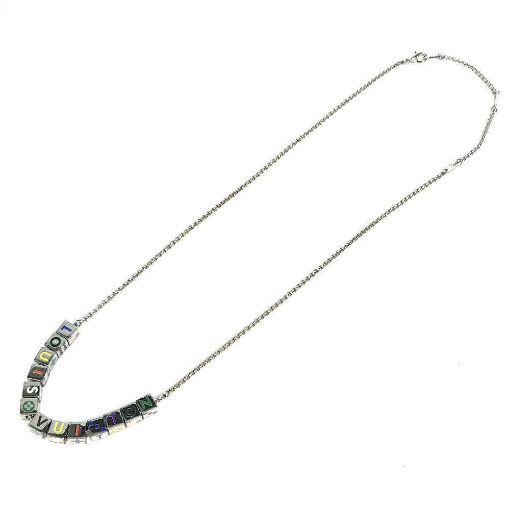 LOUIS VUITTON M68873 Accessory/Logo Collier LV Play It Fashion Accessory Necklace Metal Unisex Silver