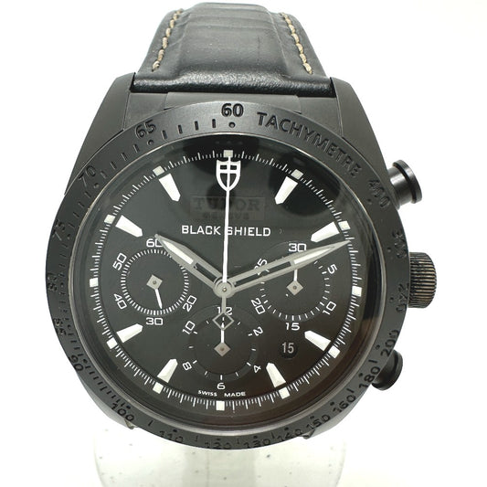TUDOR 42000CN ファストライダー ブラックシールド 自動巻き デイト 腕時計 ブラックセラミック メンズ ブラック