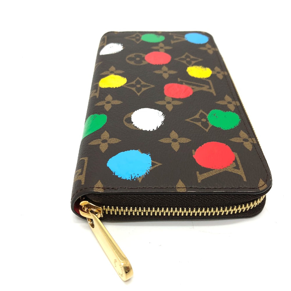 LOUIS VUITTON M81864 Monogram Zippy Wallet, Yayoi Kusama Long Wallet, Monogram Canvas, Women's, Brown