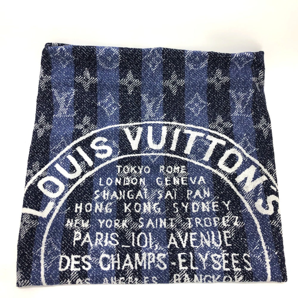 LOUIS VUITTON Monogram Trunks &amp; Bags Beach Towel, Bath Towel, Cotton, Unisex, Blue