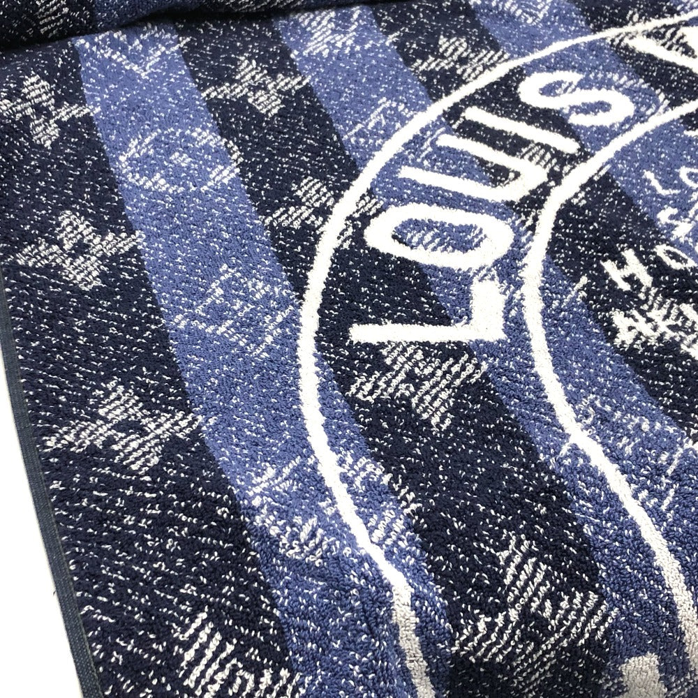 LOUIS VUITTON Monogram Trunks &amp; Bags Beach Towel, Bath Towel, Cotton, Unisex, Blue