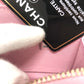CHANEL Coco Mark CC Matelasse/Card Case Wallet/Purse Coin Case Lambskin Women's Pink