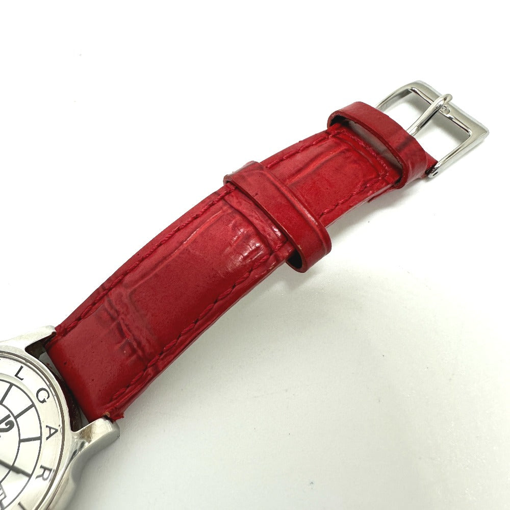 BVLGARI ソロテンポ クオーツ デイト 腕時計 SS レディース シルバー