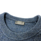 Dior 143M657AT296 Logo Peter Doig Knit Sweater Apparel Top Long Sleeve Wool Sweater Men's Blue