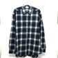 CELINE 2C555198O チェック Checked Wool Loose Shirt アパレル 長袖シャツ ウール メンズ ネイビー